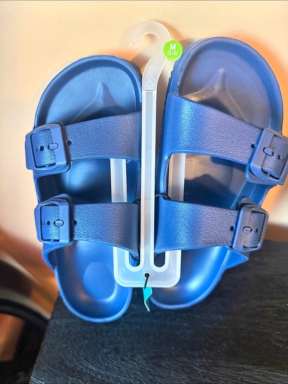 Double Buckle Sandals for boys in Blue M 2/3